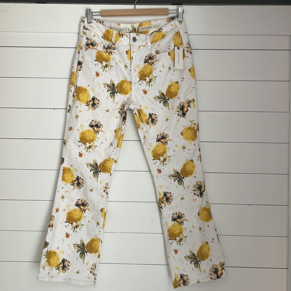 Pilcro Lemon Grove High-Rise Cropped Bootcut Jeans by Anthropologie - Picture 2 of 14